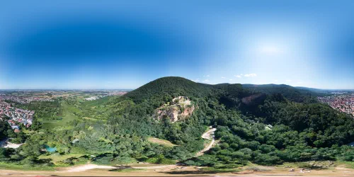 The ruins of the Schauenburg near Dossenheim.