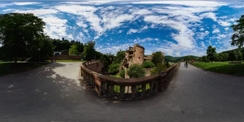 View of the Heidelberg&rsquo;s castle broken tower.
