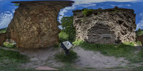 View from inside the broken tower.
