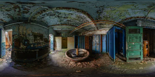 One of the changing rooms in Carrie Furnace.