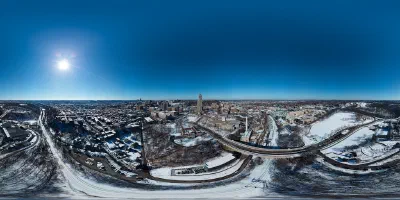 Cathedral of Learning during the winter 2021.