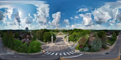 The entry of the highland park.