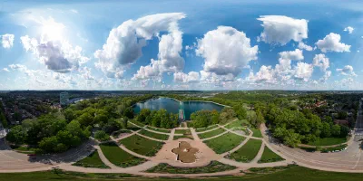 View of the Highland Park reservoir.